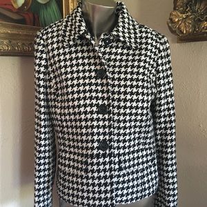 Liz Claiborne houndstooth blazer